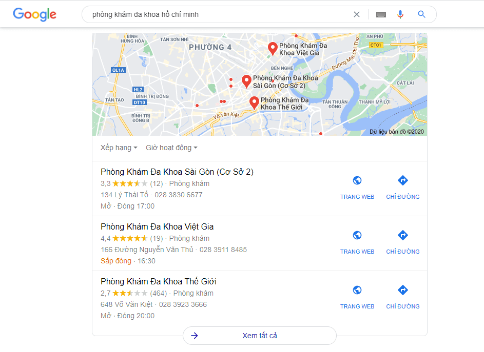 dịch vụ seo google maps