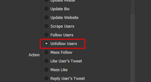 Unfollow người dùng trên Twitter