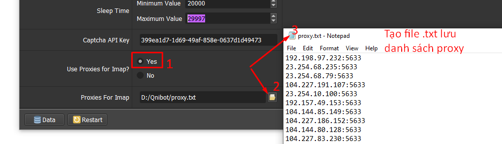 Dùng proxy Imap tạo tài khoản Behance
