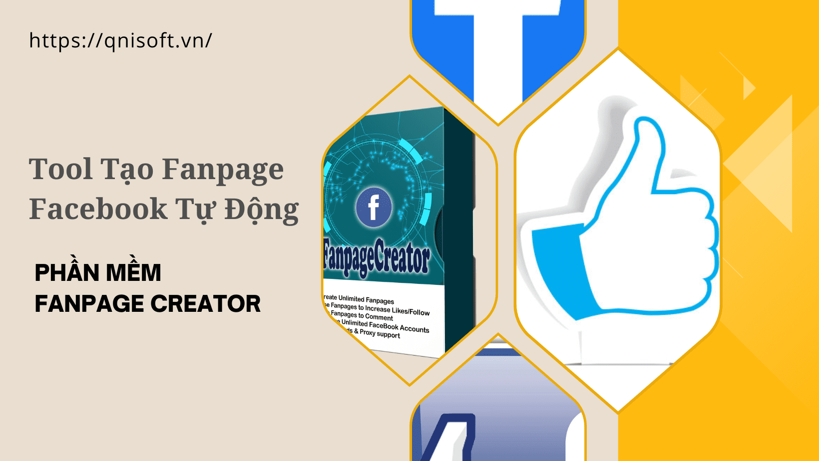 Tool tạo fanpage tự động - Phần mềm Fanpage Creator
