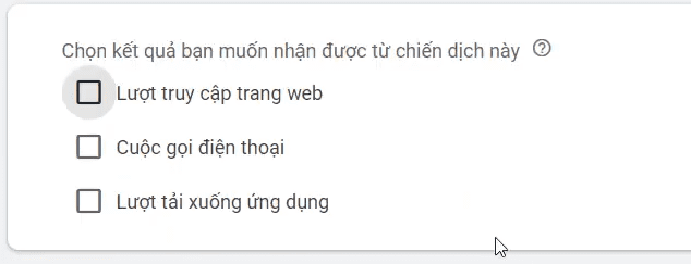 Bước 5 tạo chiến dịch quảng cáo google Ads