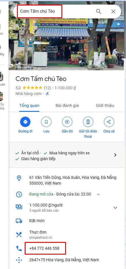 Cách lấy số điện thoại khách hàng trên Google Map