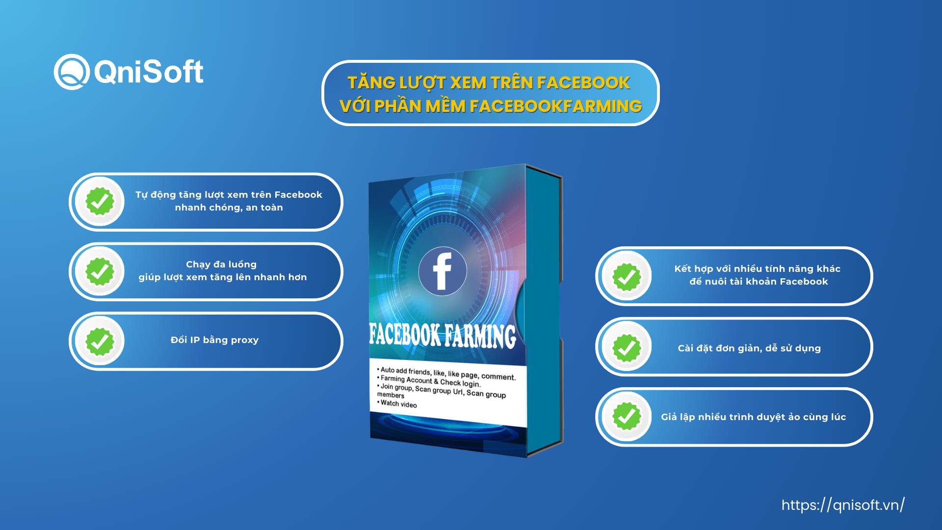 Tăng lượt xem trên Facebook với phần mềm FacebookFarming